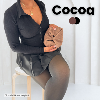 See-through Fleece-lined Tights