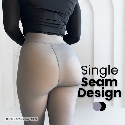 See-through Fleece-lined Tights