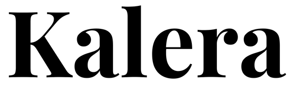 Black 'Kalera' logo on a white background